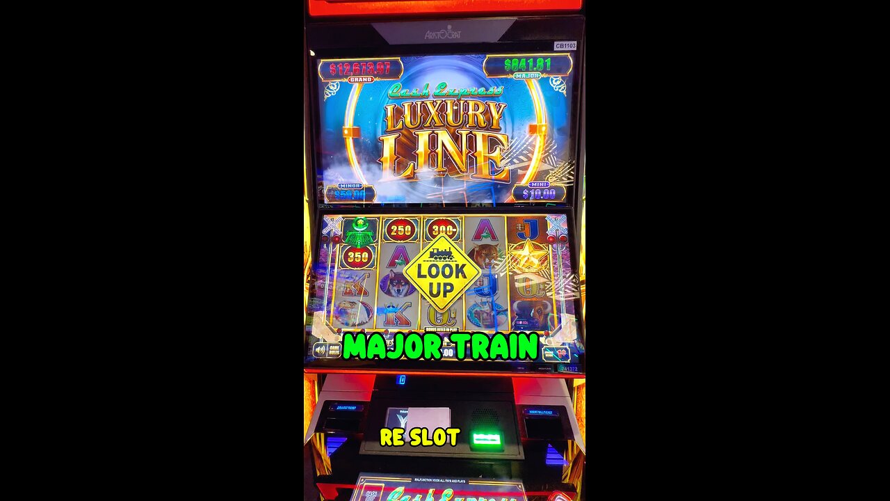 LUXURY LINE Slot Machine BONUS! #reslot #slotmachine #bonus #shorts #luxurylineslotmachine #slots