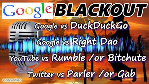 BLACKOUTS on Google and on INTERNET - Start using other decentralized platforms