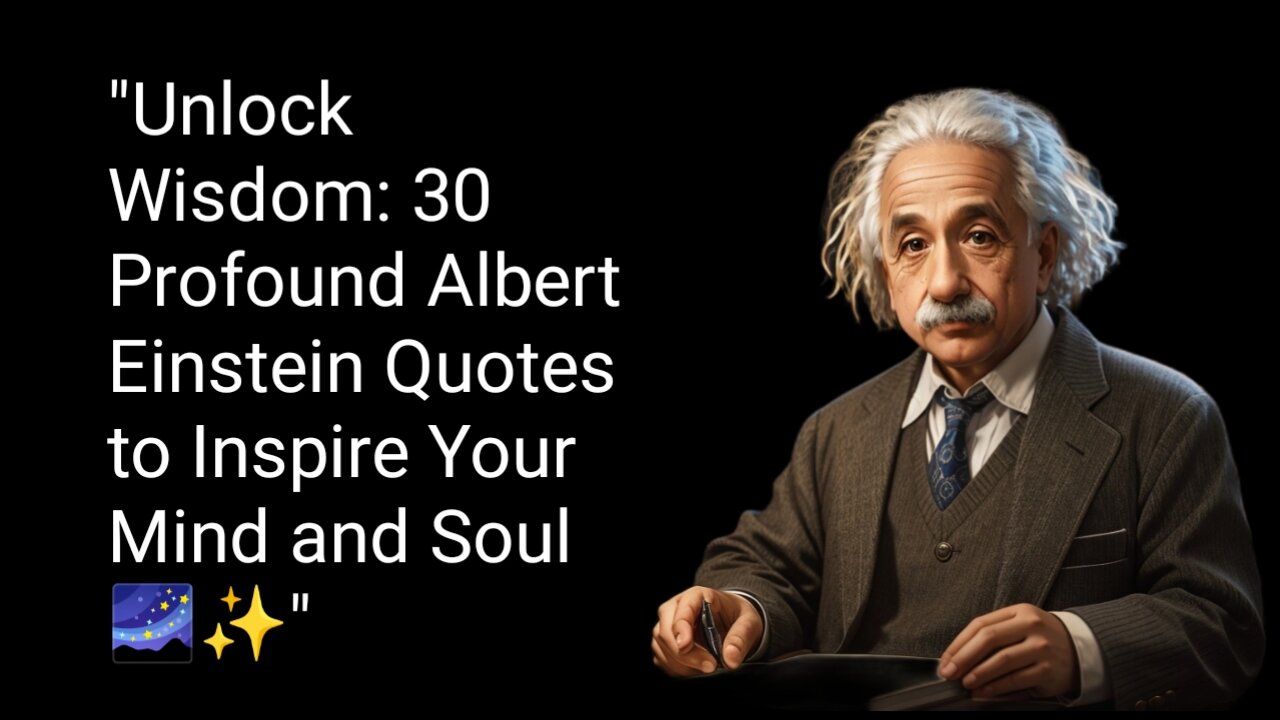 "Einstein's Echo: 30 Timeless Quotes That Will Resonate with Your Curiosity and Imagination 🚀🔍"