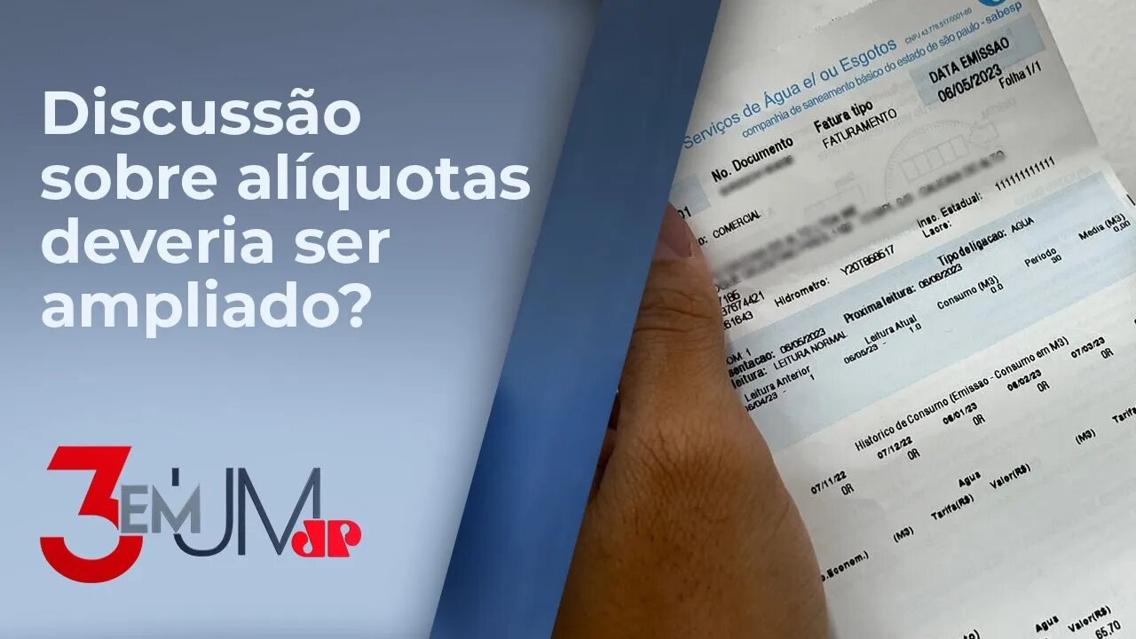 Reforma tributária pode impactar aumento de 10% a 18% nas contas de água, segundo associação