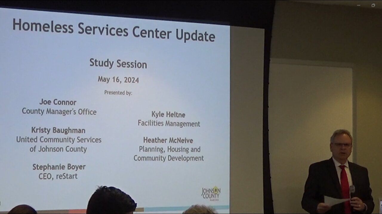 Johnson County Homeless Center Study Session (Archive) - Olathe, KS, 5-16-2024