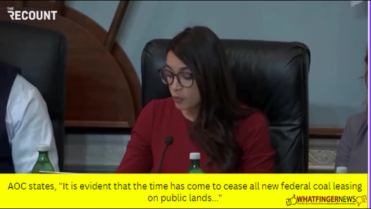AOC states, It is evident that the time has come to cease all new federal coal leasing