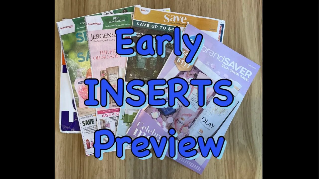 Early INSERTS Preview #couponingwithdee #earlyinsertspreview