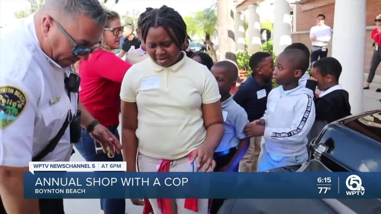 Boynton Beach children 'Shop With A Cop'