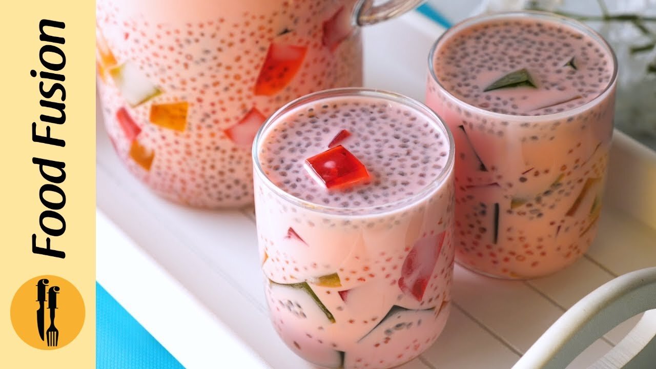 Refreshing Sabudana Drink (Tapioca Drink) recipe by Food Fussion.