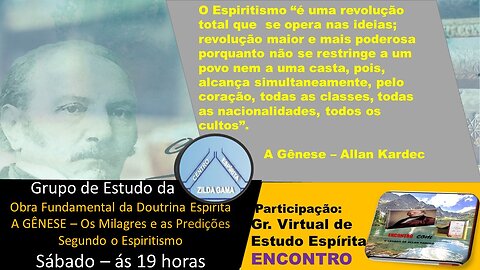 21/023 - ESTUDO DA OBRA FUNDAMENTAL DA DOUTRINA ESPÍRITA - A GÊNESE