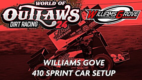 Williams Grove Custom setup for the 410 Sprints World of Outlaws Dirt Racing 24