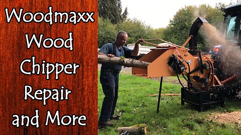 Woodmaxx Wood Chipper Repair, Parts Unboxing, and Use