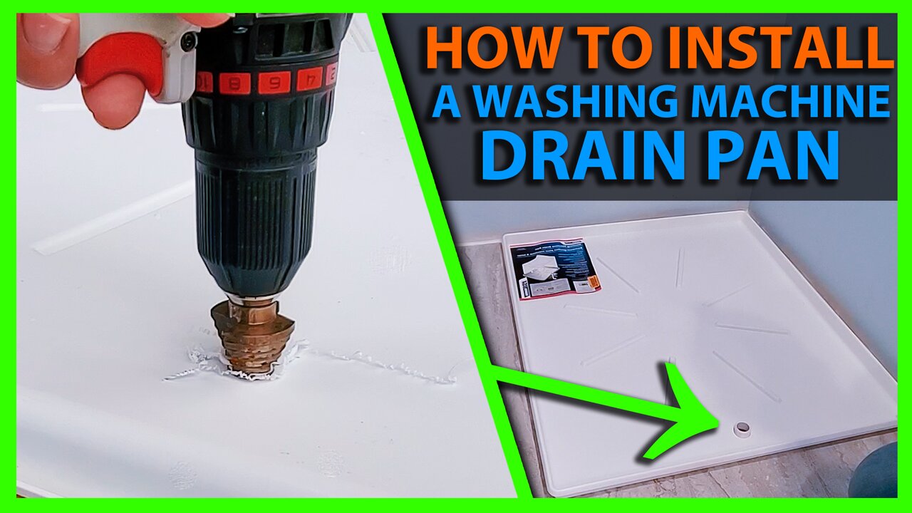 How To Install a Washing Machine Drain Pan for Upstairs Laundry Area