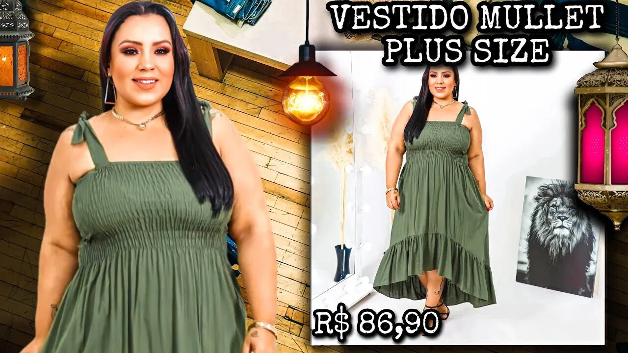 🛑 VESTIDO MULLET PLUS SIZE