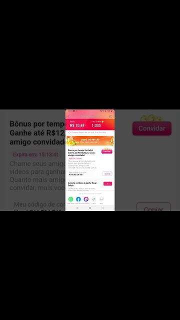 baixe o kwai e já receba R$1,00