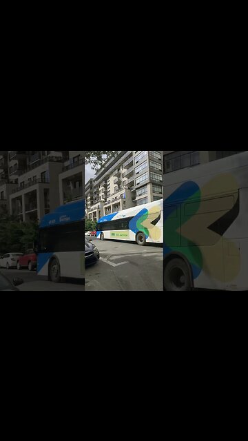 Revolutionary Montreal new electric bus #viralvideo #train #montreal #subway