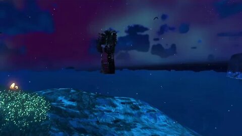 Calmly watching the grass bioluminesce. (No Man's Sky Origins)