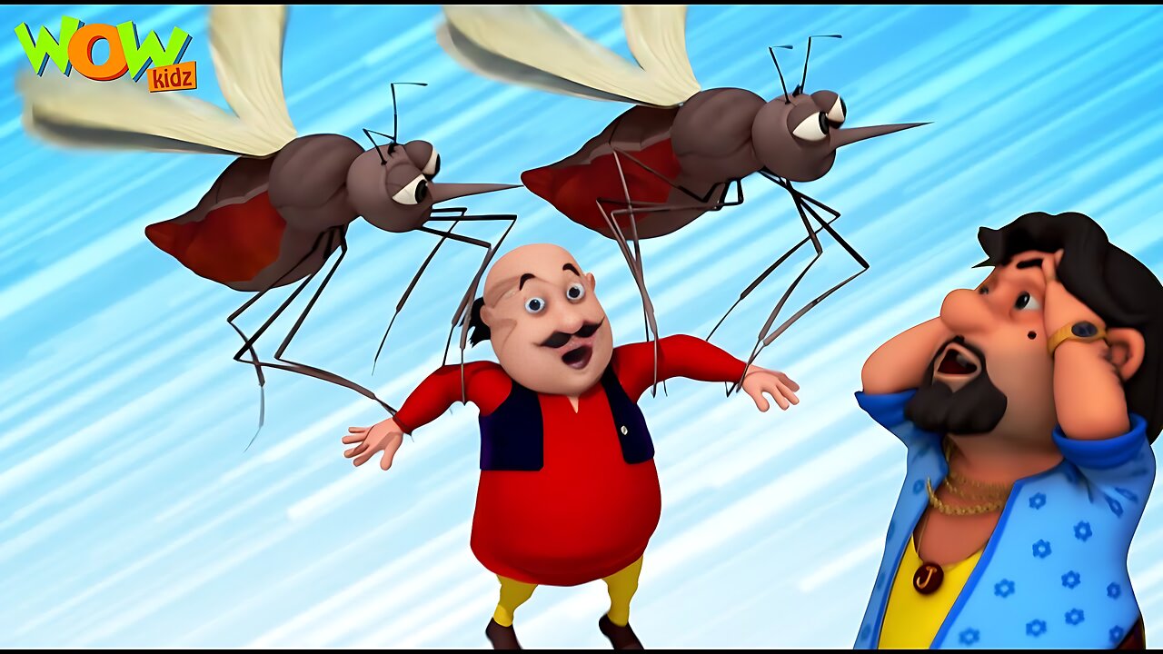 Giant Mosquitoes ने किया Furfurinagar पे हमला |Hindi Cartoon | Kahaniya | Motu Patlu Vs John | #spot