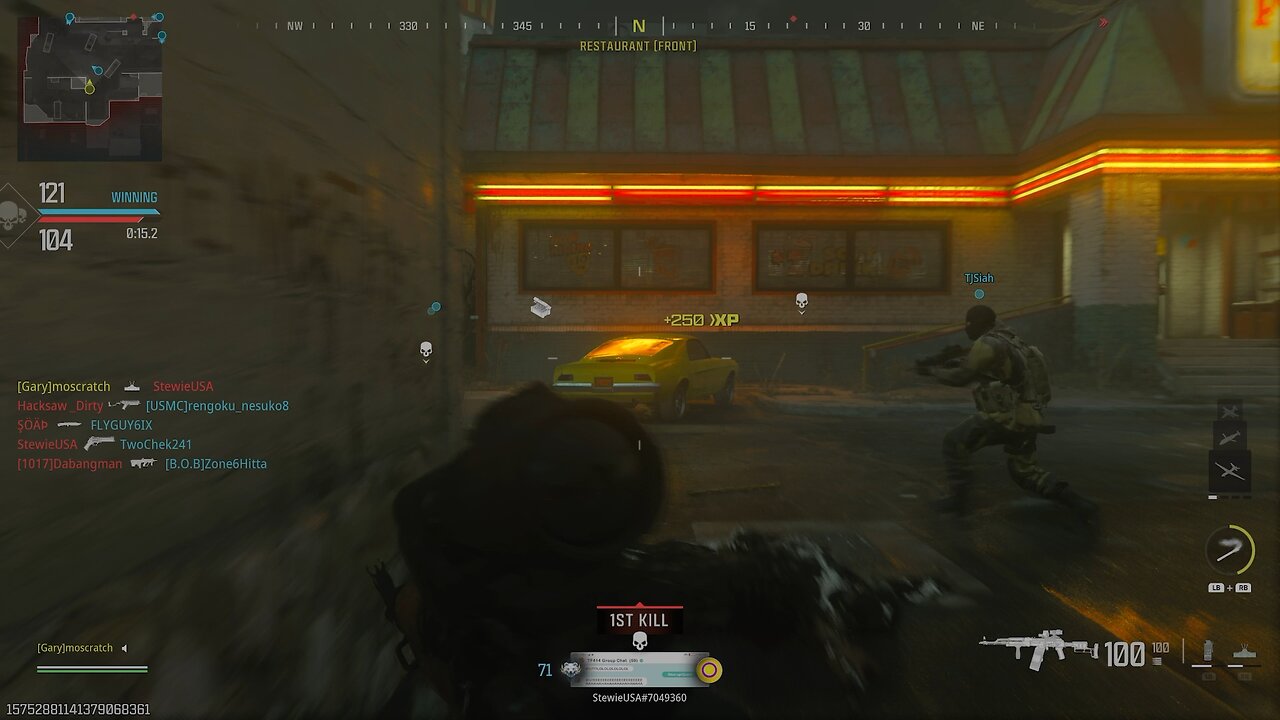 Last kill with mine