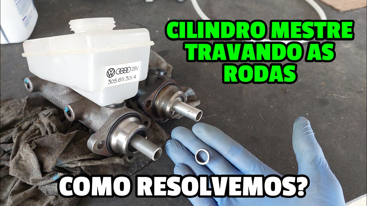 CILINDRO MESTRE NOVO FREIANDO AS RODAS? SAIBA RESOLVER!