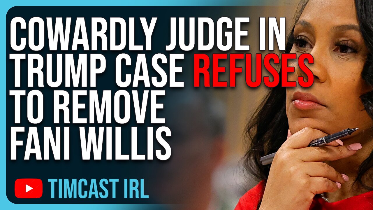 COWARDLY Judge In Trump Case REFUSES To Remove Fani Willis, ELECTION INTERFERENCE