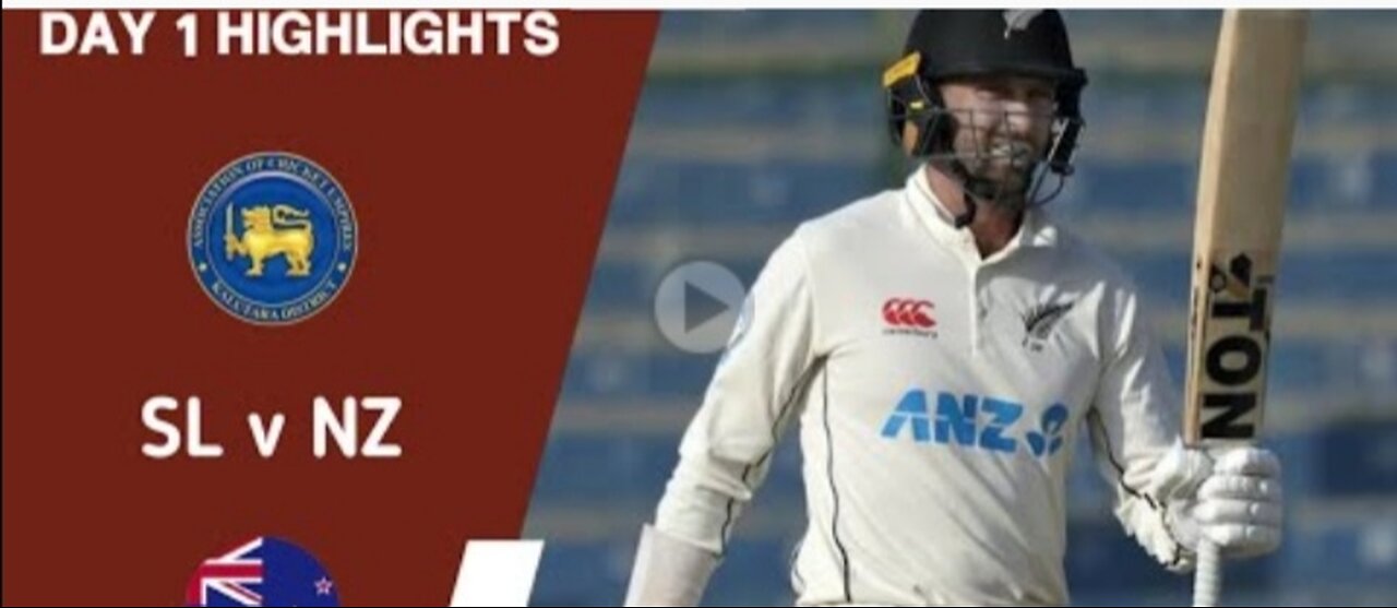 Sri Lanka vs New Zealand 2nd Test 2023 - Day 1 Highlights