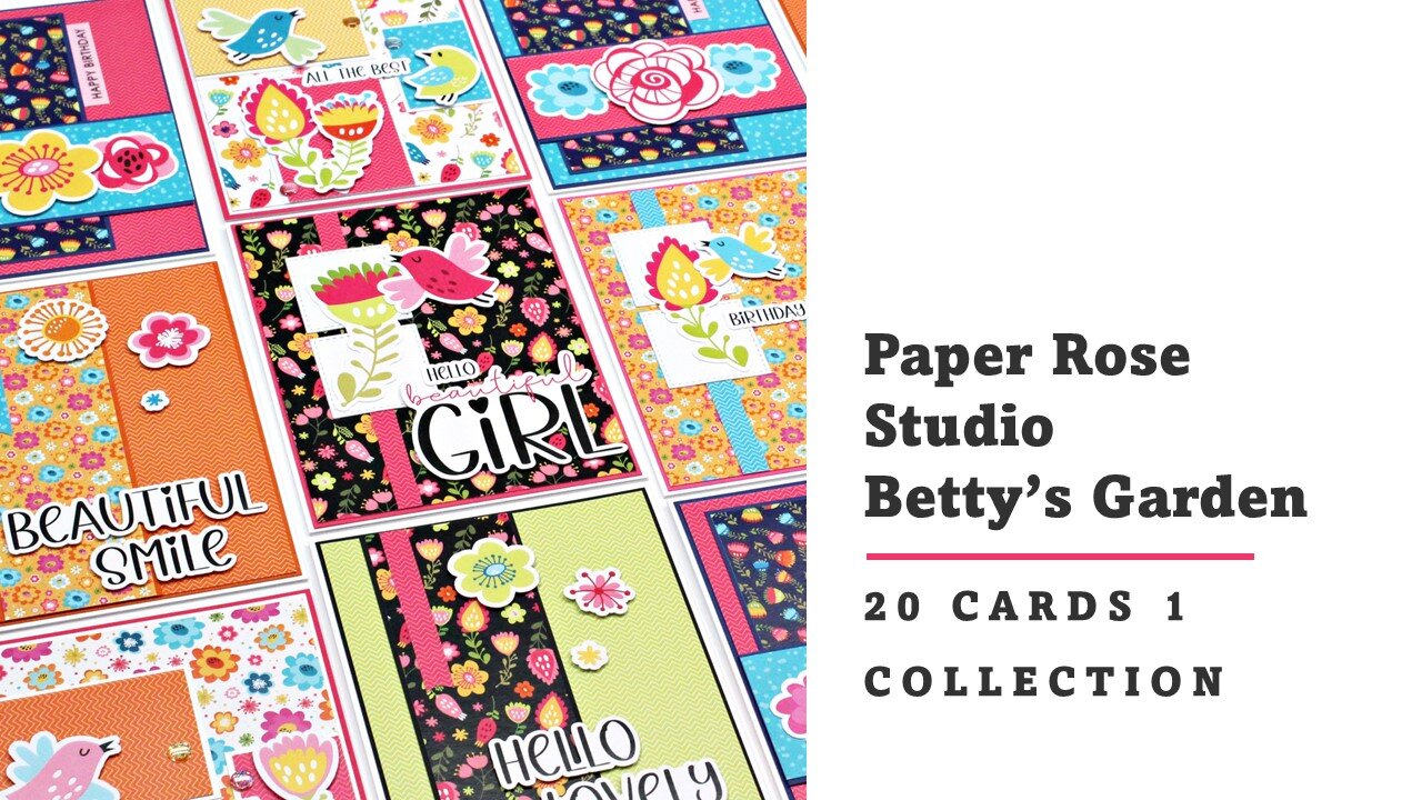 Paper Rose Studio | Betty's Garden | 20 cards 1 collection