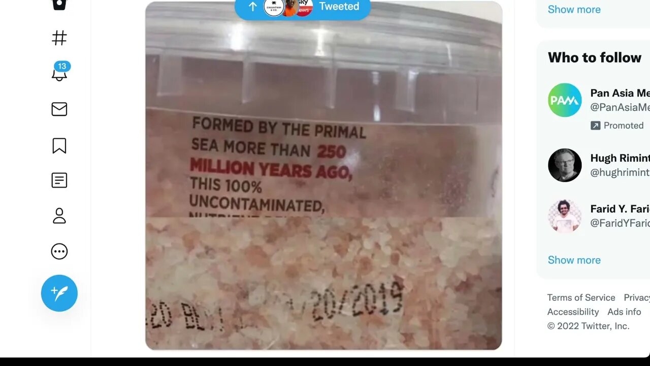 這鹽是在 2.5 億年前形成的。 2019年到期，還能用嗎？