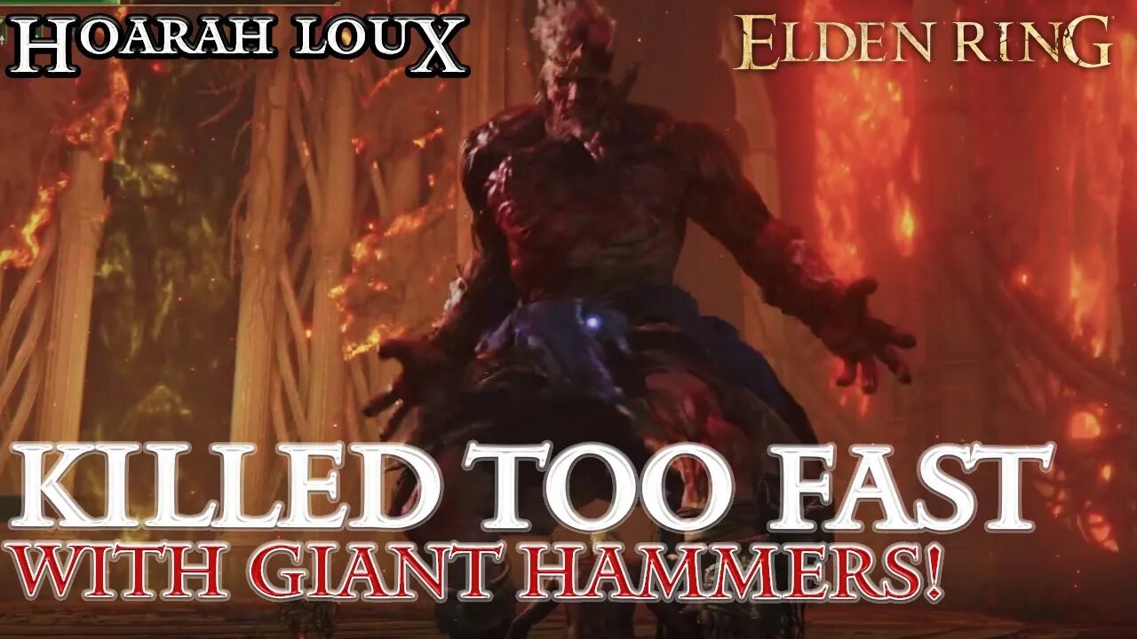 Elden Ring - Hoarah Loux Defeated in Record Time (Must Watch Till the End!)