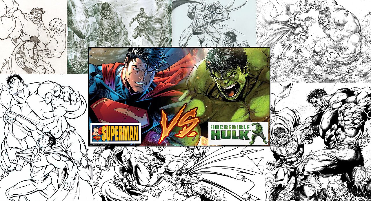 The Incredible Hulk Vs. Superman (an animated fan film) Marvel Vs. DC "Smashup" in HD