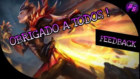 MEU FEEDBACK SOBRE O CANAL E MUITO OBRIGADO A TODOS VOCÊS • KARRIE GAMEPLAY | Mobile Legends