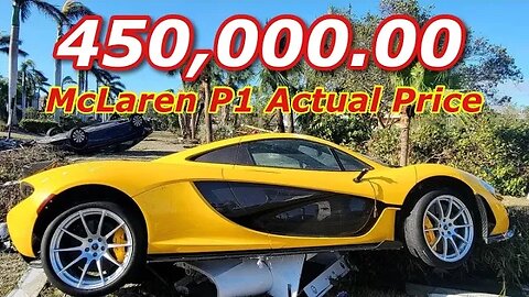 How Much Is The Actual Reserve On The Flooded Copart McLaren P1