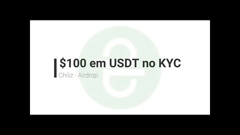 Finalizado - Airdrop - Chiliz - $ 100 no KYC