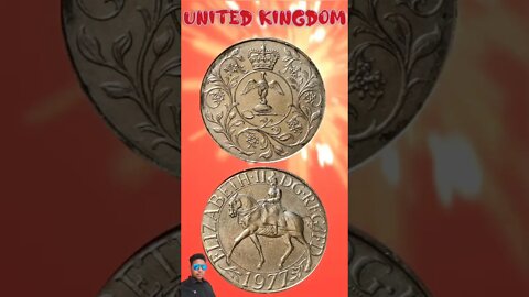 United Kingdom 25 Pence 1977.#shorts #education #coinnotesz