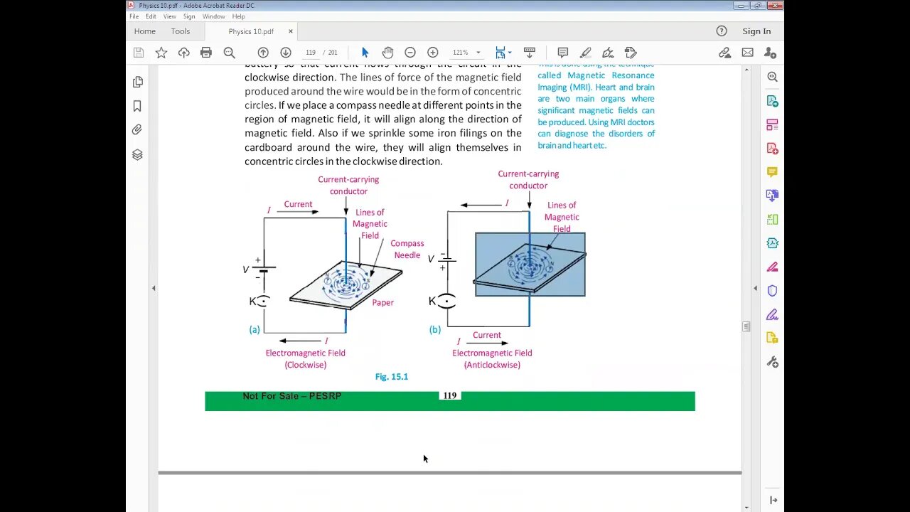 PHYSICS Class 10th CH#15Megnetic Effects of a steady current