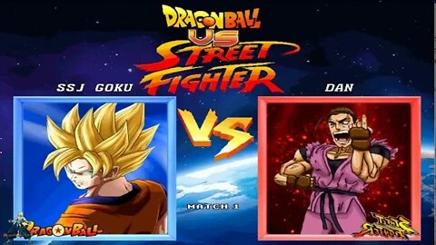 Dragon Ball VS Street Fighter 2 Play As Goku