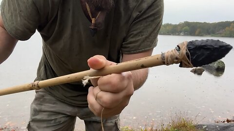 Flint Knapping and testing a Clovis