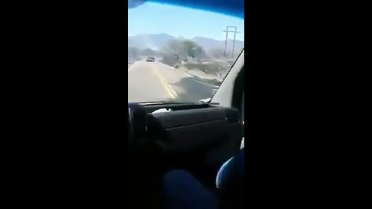 Destruction After Sicarios Have Shootout In Middle Of Highway