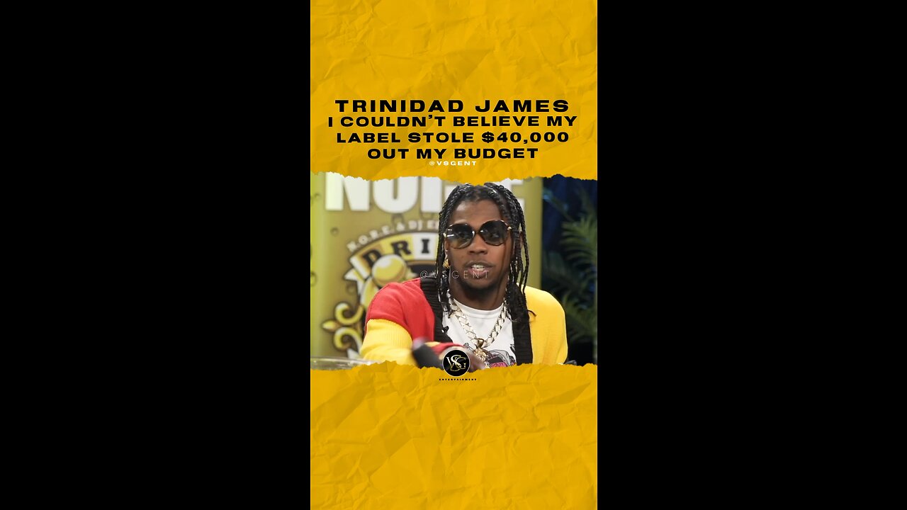 @trinidadjamesgg I couldn’t believe my label stole $40,000 out my budget