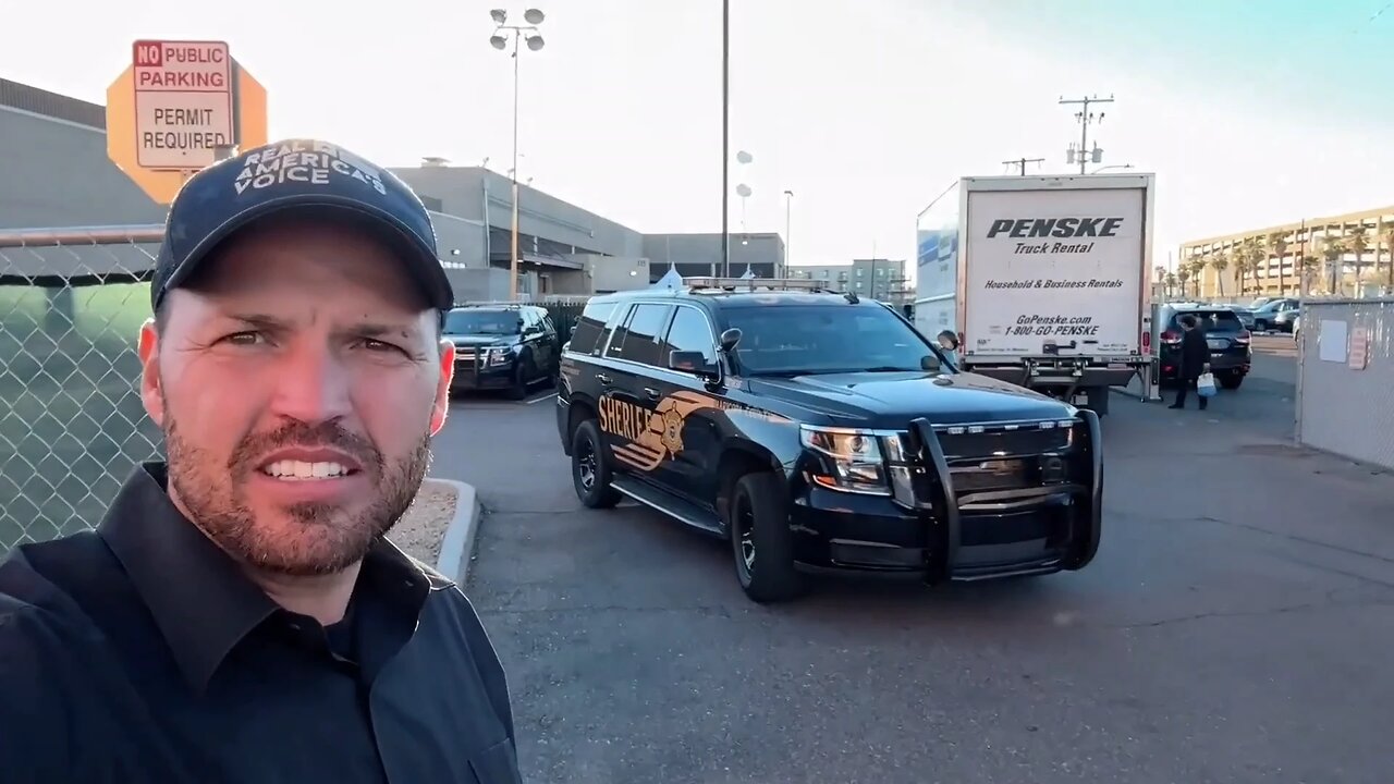 More of the Penske trucks at the Maricopa County elections office