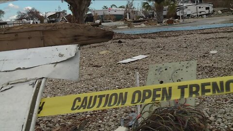 First look at devastation on San Carlos Island