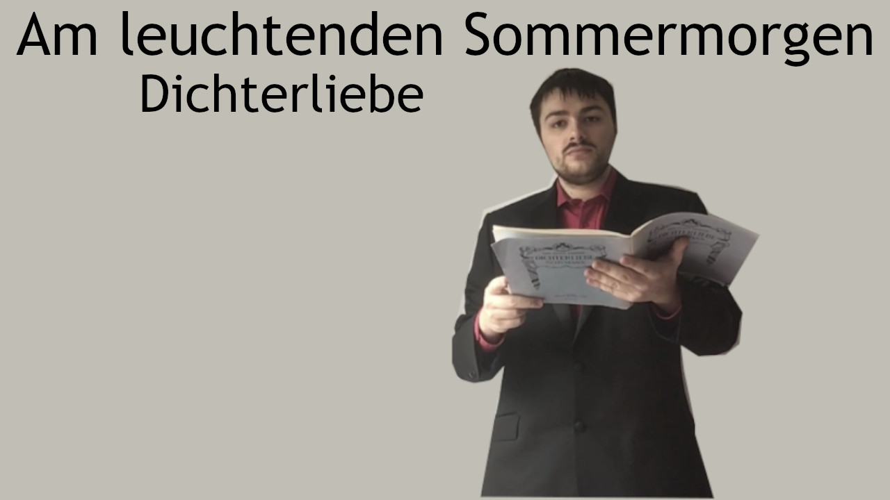 Am leuchtenden Sommermorgen - Dichterliebe - Robert Schumann