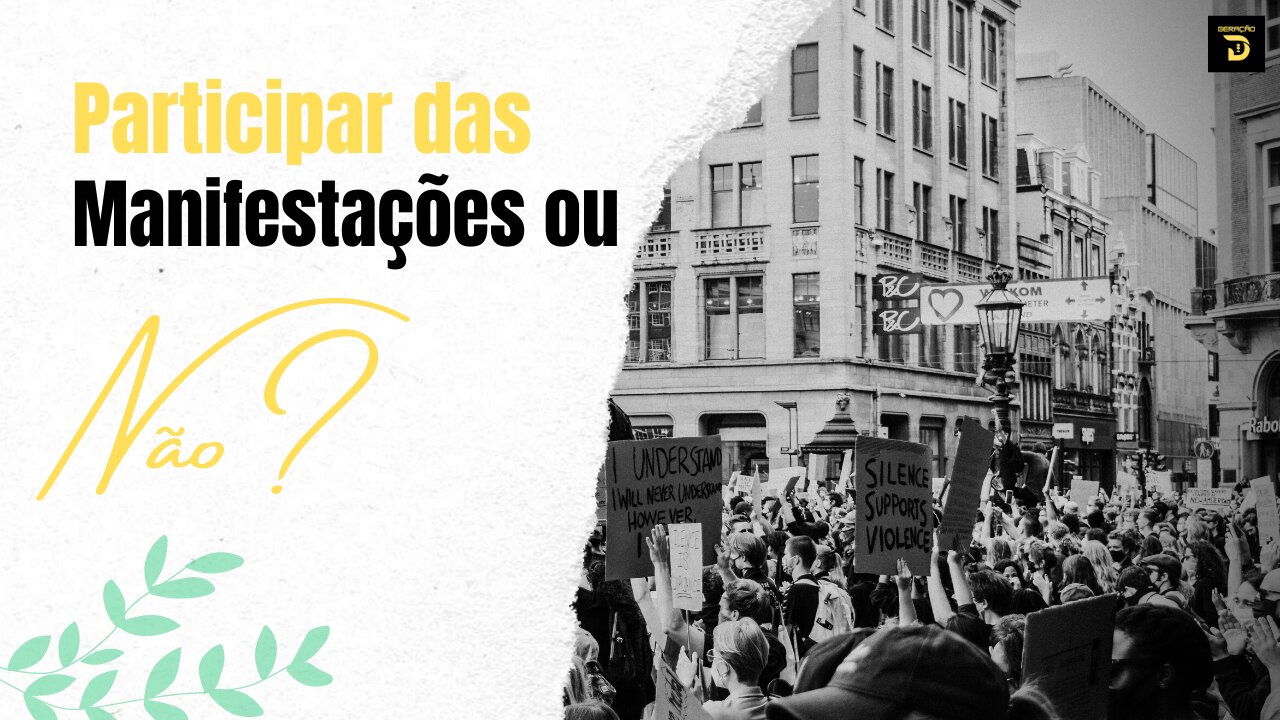 Manifestação do Dia 04/06 ou 08/06 participar ou não