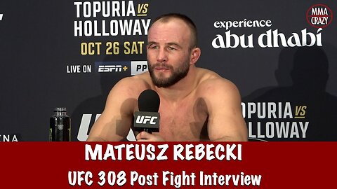 Mateusz Rębecki "I think I was better than him, he didn’t surprise me" | UFC 308