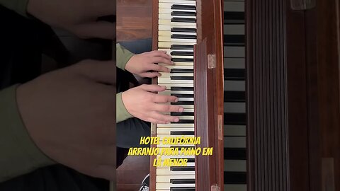 Hotel Califórnia em Lá menor para Piano/Teclado