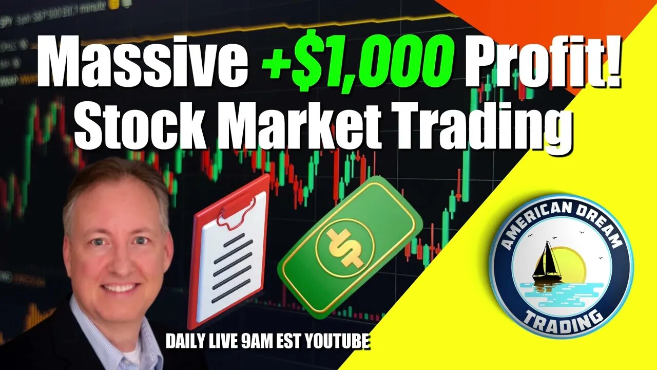 Massive +$1,000 Profit Lifetime Members Stock Market Trading Success