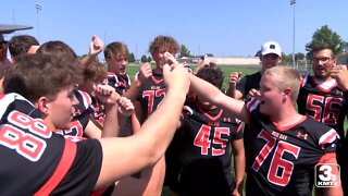 Big time addition to small town football team in Red Oak