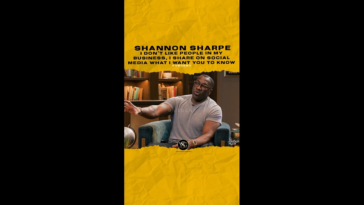 @shannonsharpe84 I don’t like people in my business