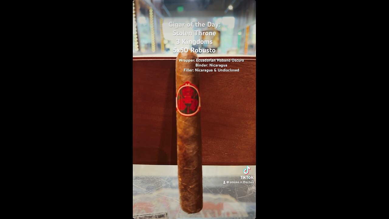 Cigar of the Day: Stolen Throne 3 Kingdoms 5x50 Robusto #Short #Cigars #Shorts #Cigar #SNTB