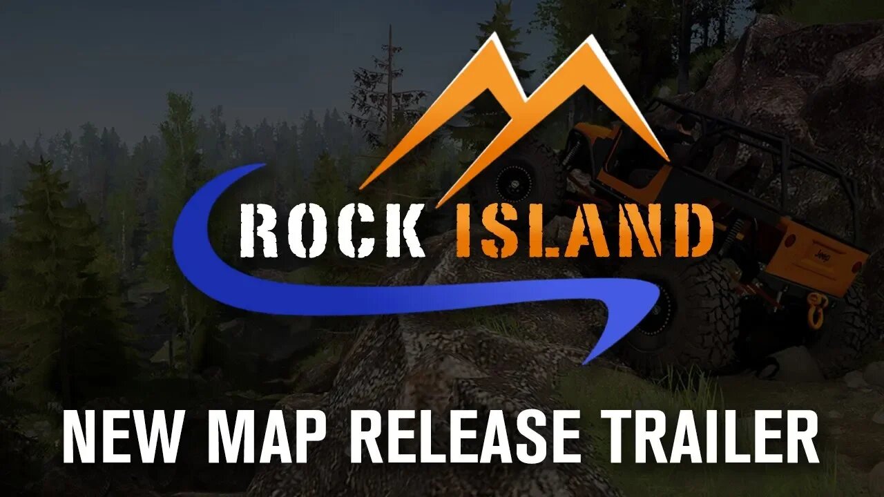 ROCK ISLAND TRAILER | NEW SPINTIRES MUDRUNNER ROCKCRAWLING MAP FROM ROCKRUNNER GAMING!