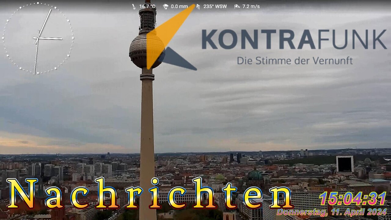 Kontrafunk Nachrichten Radio 11.April 2024 - 15:00 Uhr #news, #habeck, #baerbock, #scholz