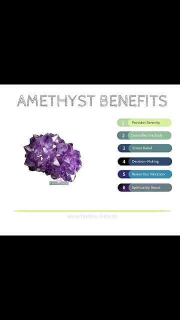 Amethyst Crystal in Water for Healing