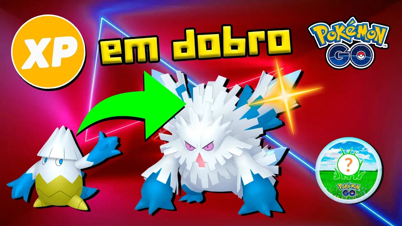 SNOVER SHINY! XP DOBRADO! CAPTURE TODOS! Hora do Holofote! SPOTILIGHT! Pokémon GO