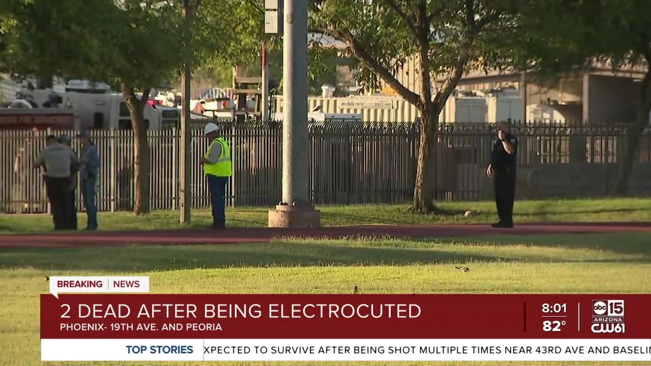 Two dead after apparent electrocution at Phoenix field